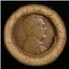 Image 2 : Mixed small cents 1c orig shotgun roll, 1917-d Wheat Cent, 1890 Indian Cent other end, Brinks Wrappe