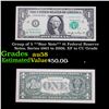 Image 1 : Group of 5 **Star Note** $1 Federal Reserve Notes, Series 1963 to 2009, XF to CU Grade Grades Choice
