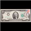 Image 2 : 1976 $2 Federal Reserve Note 1st Day of Issue, with Stamp Grades Gem+ CU