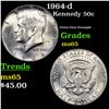 1964-d Kennedy Half Dollar 50c Grades GEM Unc