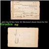 1821 City Of New York, N.Y. Mechanic's Bank Check For $52 Grades NG
