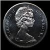Image 2 : 1965 Small Beads, Pointed 5 Canada Dollar $1 Grades GEM+ UNC PL
