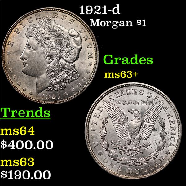 1921-d Morgan Dollar $1 Grades Select+ Unc