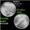 Image 1 : 1926-s Peace Dollar $1 Grades Select Unc