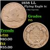 Image 1 : 1858 LL Flying Eagle Cent 1c Grades f+