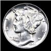 Image 2 : 1944-p Mercury Dime 10c Grades GEM++ Unc