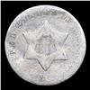 Image 2 : 1852 Three Cent Silver 3cs Grades vg, very good