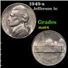 Image 1 : 1949-s Jefferson Nickel 5c Grades Choice Unc