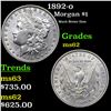 Image 1 : 1892-o Morgan Dollar $1 Grades Select Unc