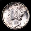 Image 2 : 1943-p Mercury Dime 10c Grades GEM++ Unc