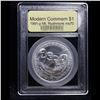 Image 2 : 1991-p Mount Rushmore Modern Commem Dollar $1 Graded ms70, Perfection BY USCG