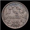 Image 2 : 1919J Germany 1/2 Mark Silver KM-17 Grades Choice Unc