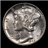 Image 2 : 1945-p Mercury Dime 10c Grades Select+ Unc