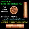 Image 1 : Shotgun Lincoln 1c roll, 1981-d 50 pcs Brandt Wrapper.