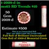 Image 1 : Shotgun Lincoln 1c roll, 2009-d 50 pcs Brandt Wrapper.