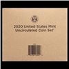 Image 2 : Sealed 2020 United States Mint Set in Original Government Shipped Box, Never Opened! 20 Coins Inside
