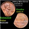 Image 1 : 1964-p Lincoln Cent Mint Error 1c Grades Select Unc RB