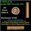 Image 1 : Shotgun Lincoln 1c roll, 1961-d 50 pcs Brandt Wrapper.