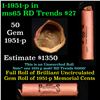 Image 1 : Shotgun Lincoln 1c roll, 1951-p 50 pcs Brandt Wrapper.