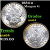 Image 1 : 1884-o Morgan Dollar $1 Grades Choice Unc
