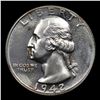 Image 2 : Proof 1942 Washington Quarter 25c Grades GEM+ Proof