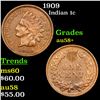 Image 1 : 1909 Indian Cent 1c Grades Choice AU/BU Slider+