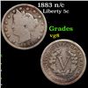 Image 1 : 1883 n/c Liberty Nickel 5c Grades vg, very good
