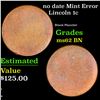 Image 1 : no date Lincoln Cent Mint Error 1c Grades Select Unc BN