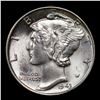 Image 2 : 1943-p Mercury Dime 10c Grades GEM Unc