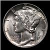 Image 2 : 1945-p Mercury Dime 10c Grades Select Unc