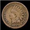 Image 2 : 1863 Indian Cent 1c Grades vg+