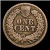 Image 3 : 1863 Indian Cent 1c Grades vg+