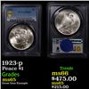 Image 1 : PCGS 1923-p Peace Dollar $1 Graded ms65 By PCGS