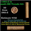 Image 1 : Shotgun Lincoln 1c roll, 1961-d 50 pcs Brandt Wrapper.