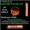 Image 1 : Shotgun Lincoln 1c roll, 1968-d 50 pcs Steel Strong Wrapper.