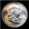 Image 2 : 1949-p Franklin Half Dollar 50c Grades Choice Unc+ FBL