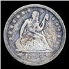 Image 2 : 1854-o Arrows Seated Liberty Quarter 25c Grades f+