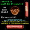 Image 1 : Shotgun Lincoln 1c roll, 1959-d 50 pcs block and company.
