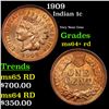 Image 1 : 1909 Indian Cent 1c Grades Choice+ Unc RD