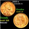 Image 1 : 1955-s Lincoln Cent 1c Grades GEM++ Unc RB