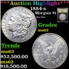 Image 1 : ***Auction Highlight*** 1884-s Morgan Dollar $1 Graded Select Unc By USCG (fc)