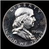 Image 2 : Proof 1960 Franklin Half Dollar 50c Grades Choice Proof Cameo
