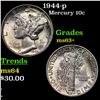 Image 1 : 1944-p Mercury Dime 10c Grades Select+ Unc