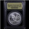 Image 2 : 1991-p Mount Rushmore Modern Commem Dollar $1 Graded ms70, Perfection By USCG