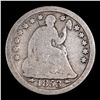 Image 2 : 1853-p Seated Liberty Half Dime 1/2 10c Grades vg+