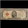 Image 2 : 1928C $5 Red Seal United States Note Grades vg, very good