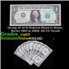 Image 1 : Group of 10 $1 Federal Reserve Notes, Series 1963 to 2009, All CU Grade Grades Select CU