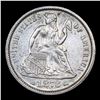 Image 2 : ***Auction Highlight*** 1873 arrow at Date  Seated Liberty Dime 10c Graded Select Unc By USCG (fc)