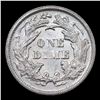 Image 3 : ***Auction Highlight*** 1873 arrow at Date  Seated Liberty Dime 10c Graded Select Unc By USCG (fc)