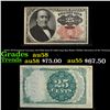 Image 1 : 1870's US Fractional Currency 25c Fifth Issue Fr-1308 Long Key Robert Walker Secretary of the Treasu